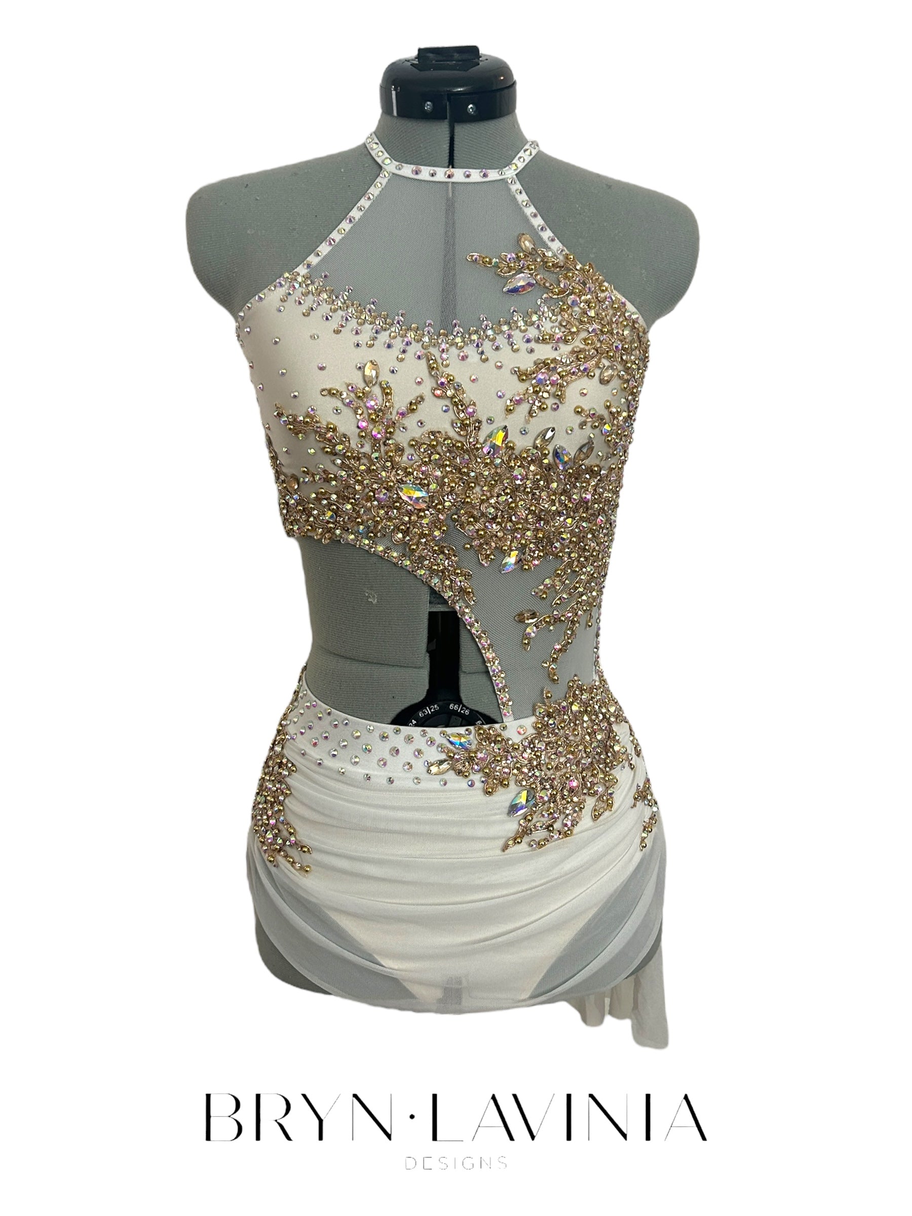 NEW AXS/AS White/Gold ready to ship Bella – Bryn Lavinia Designs