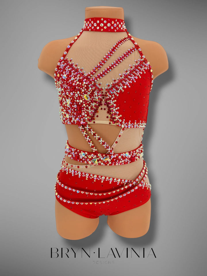 CXL Red/Light Nude Mesh ready to ship Ella
