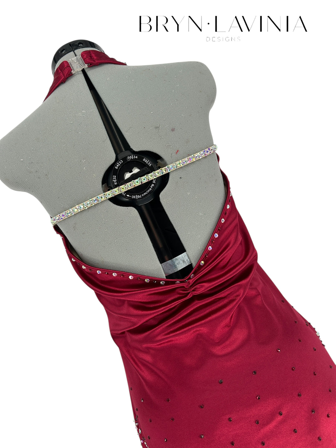 NEW AM Burgundy Stretch Satin ready to ship Camille