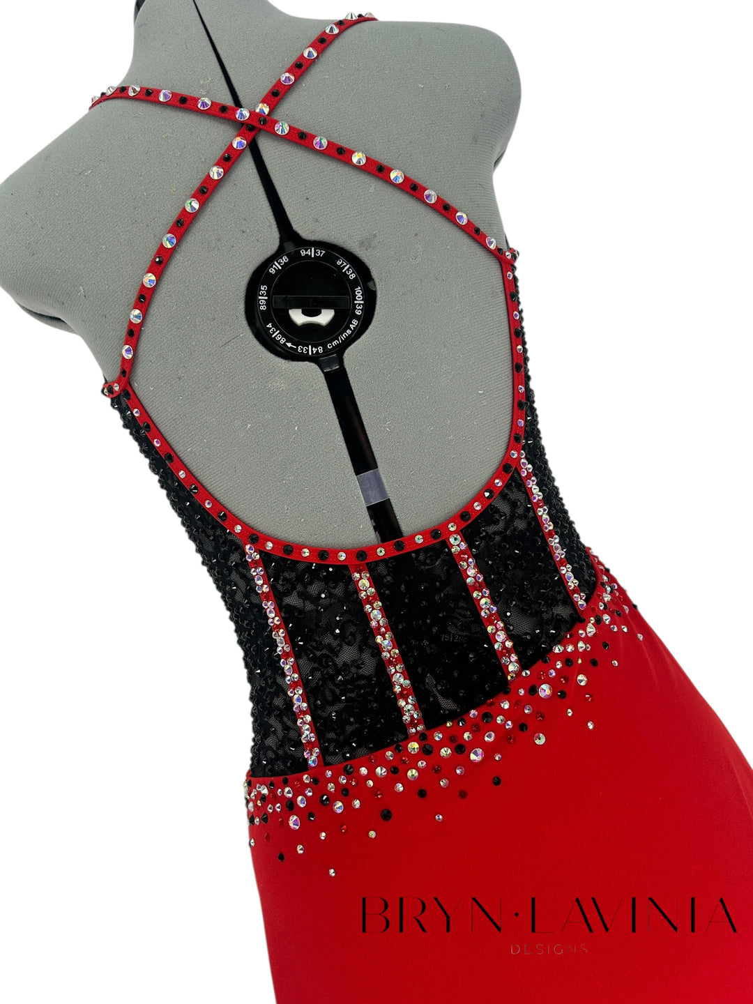 NEW AM Red/Black Lace Ready to Ship Costume