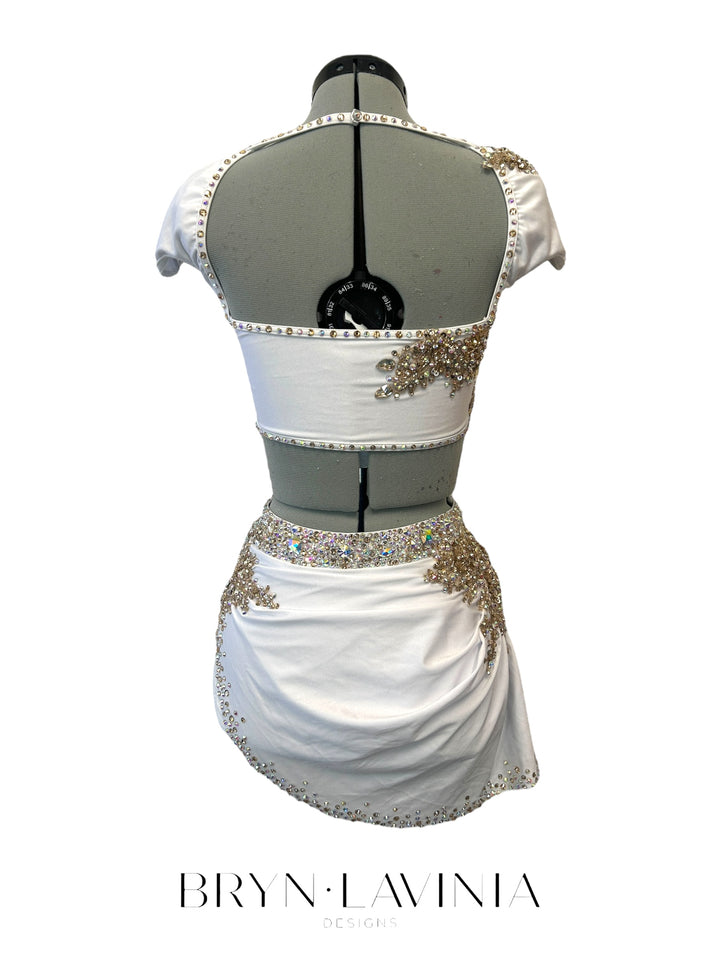 NEW AS White/Gold ready to ship costume
