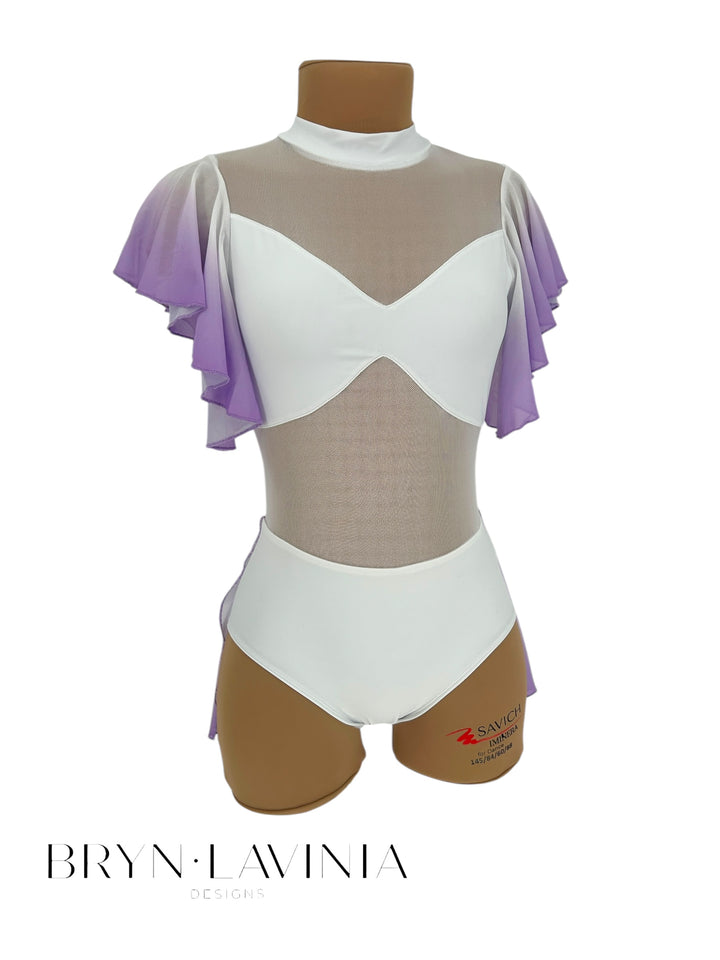 The Classic Leo- OMBRE Flutter Sleeves and Skirt (Made to Order)