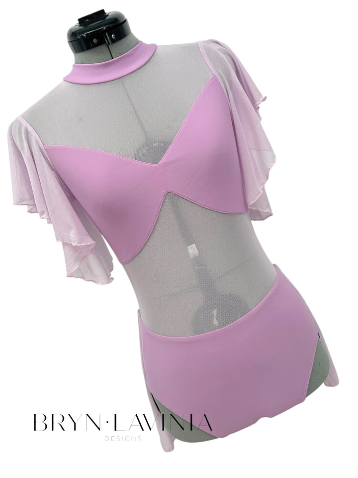 The Classic Leo- Flutter Sleeves and Skirt (Made to Order)