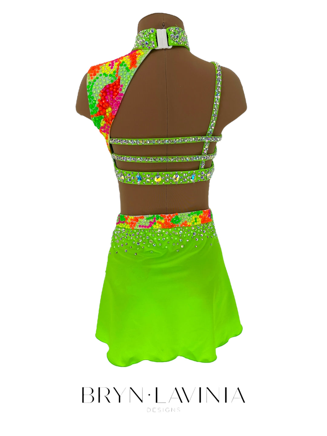 NEW CL Lime Green/Neon Splatter Ready to ship costume