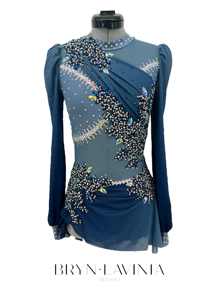 NEW AXS/S Slate Blue/Navy ombré ready to ship costume