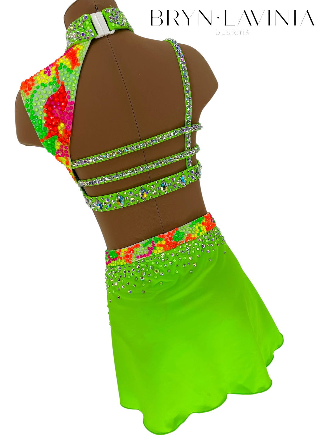 NEW CL Lime Green/Neon Splatter Ready to ship costume