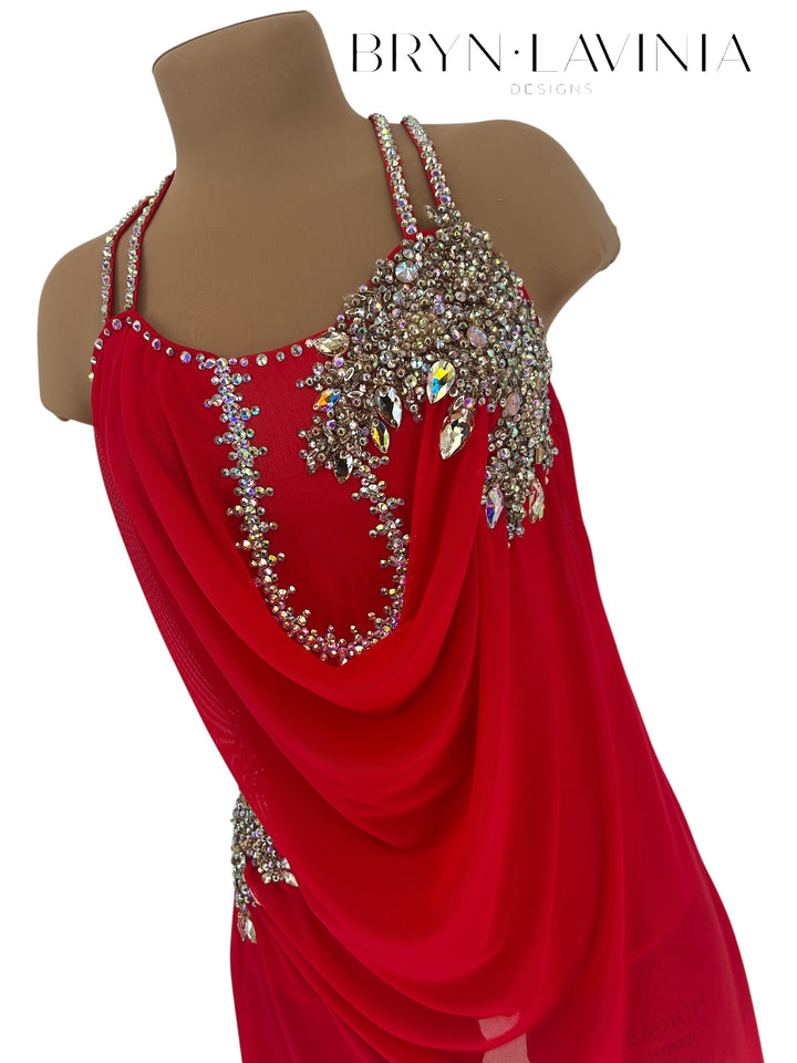 NEW AS Red/Champagne ready to ship costume