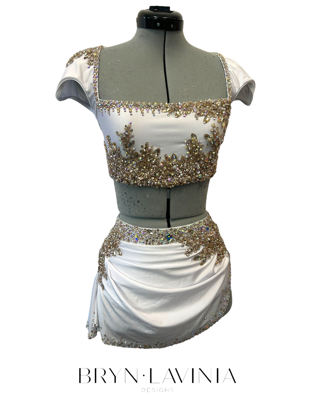 NEW AS White/Gold ready to ship costume