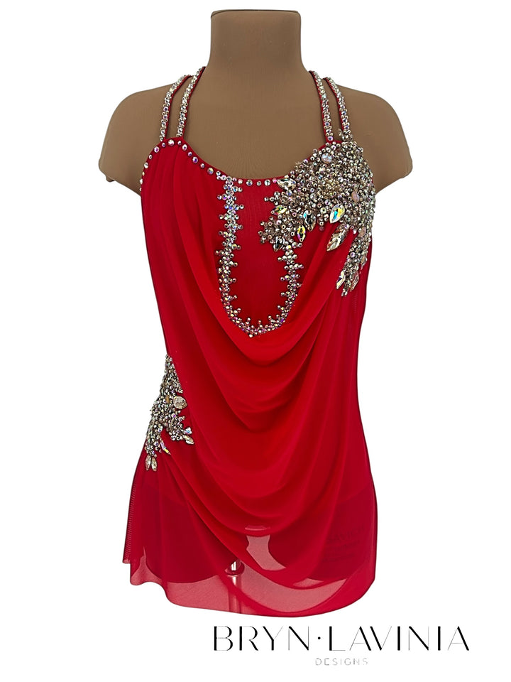 NEW AS Red/Champagne ready to ship costume