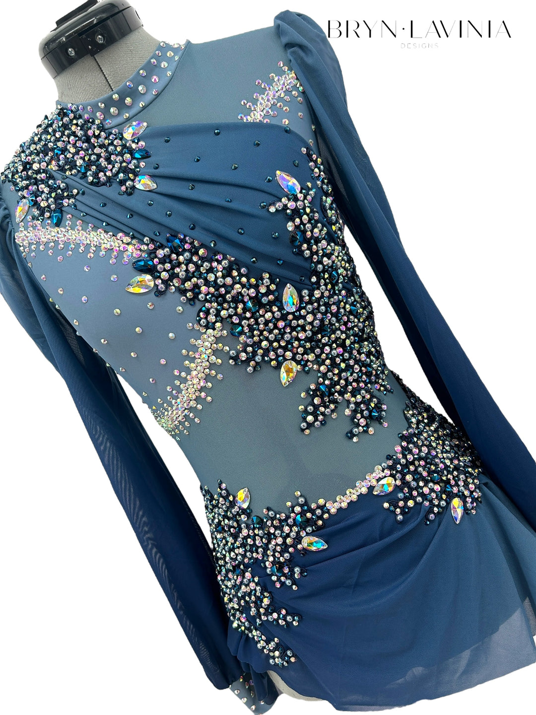 NEW AXS/S Slate Blue/Navy ombré ready to ship costume