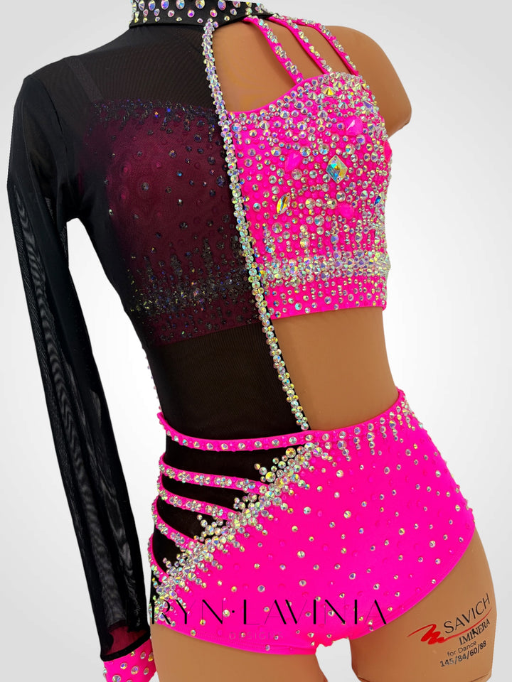 AS Hot Pink/Black Ready to Ship Harlow