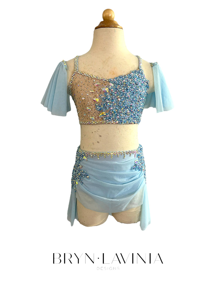 NEW CL light blue/nude ready to ship costume