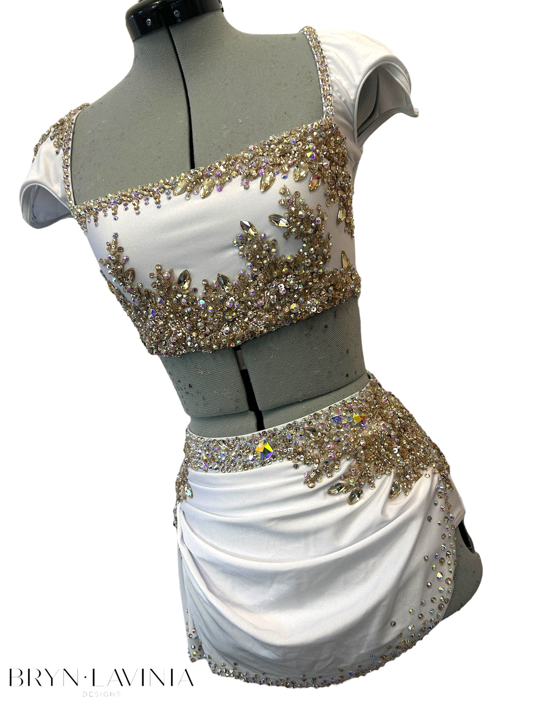 NEW AS White/Gold ready to ship costume