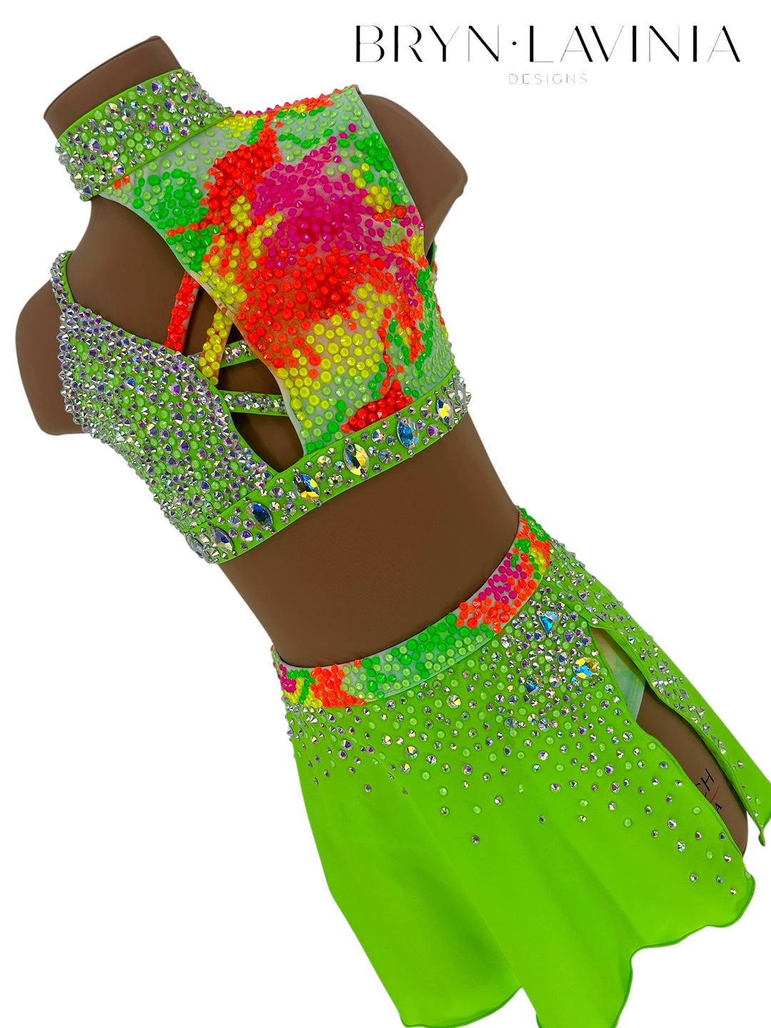 NEW CL Lime Green/Neon Splatter Ready to ship costume