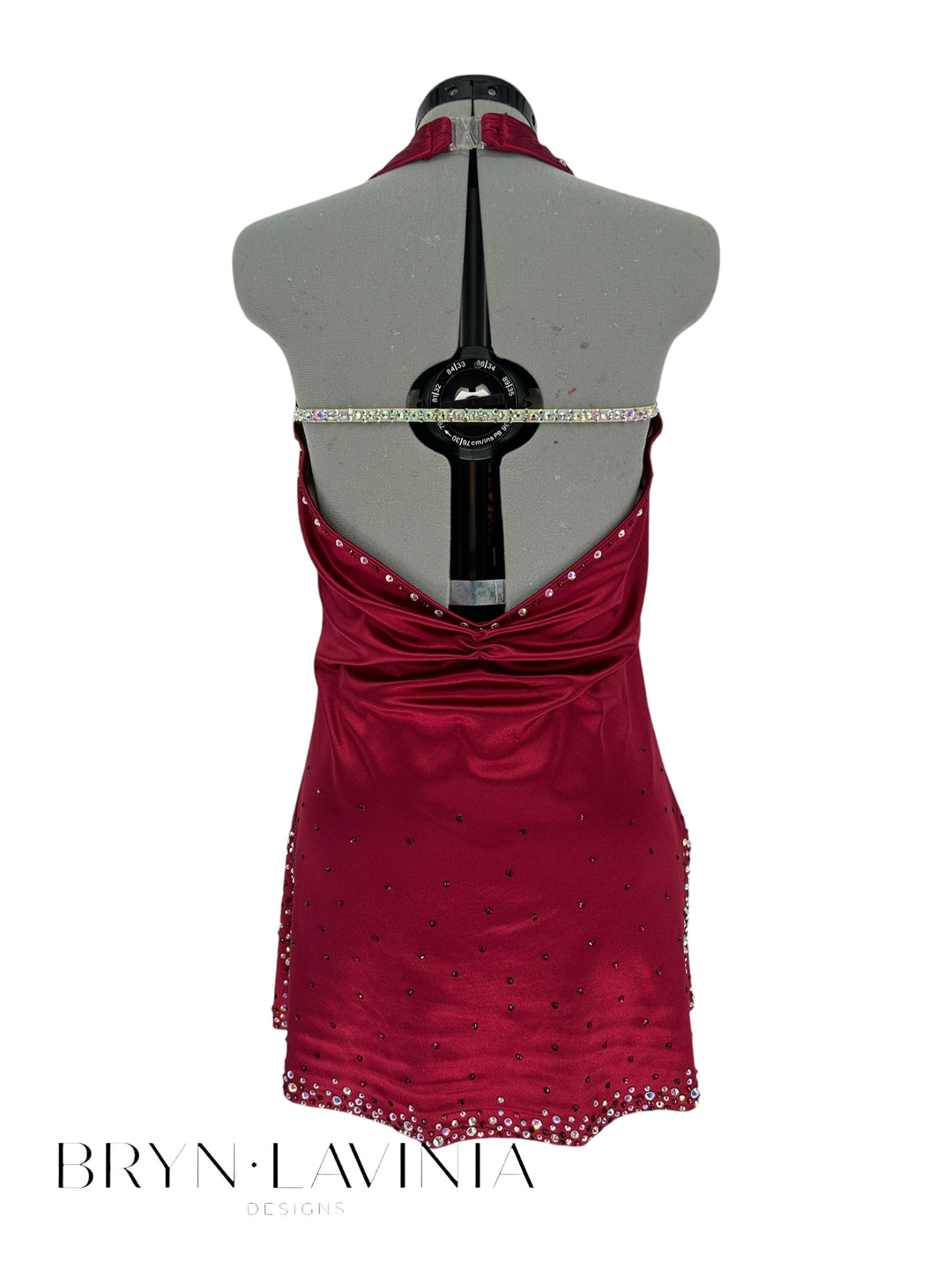 NEW AM Burgundy Stretch Satin ready to ship Camille