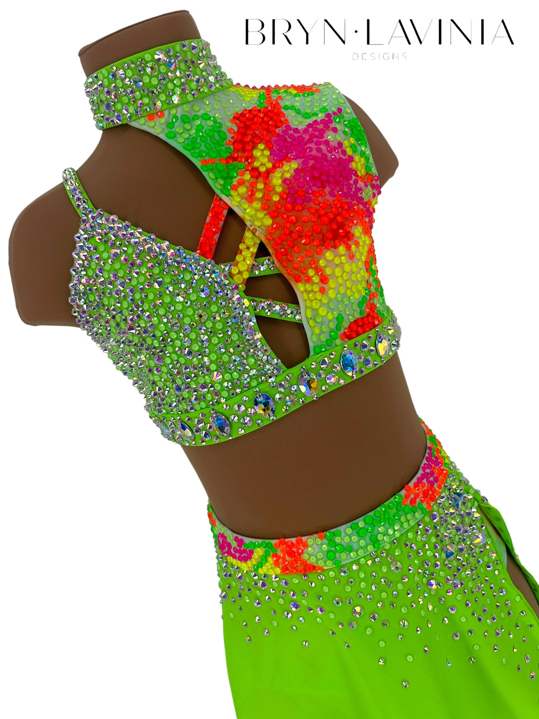 NEW CL Lime Green/Neon Splatter Ready to ship costume