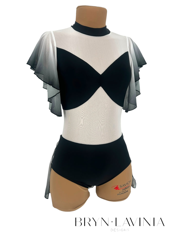 The Classic Leo- OMBRE Flutter Sleeves and Skirt (Made to Order)