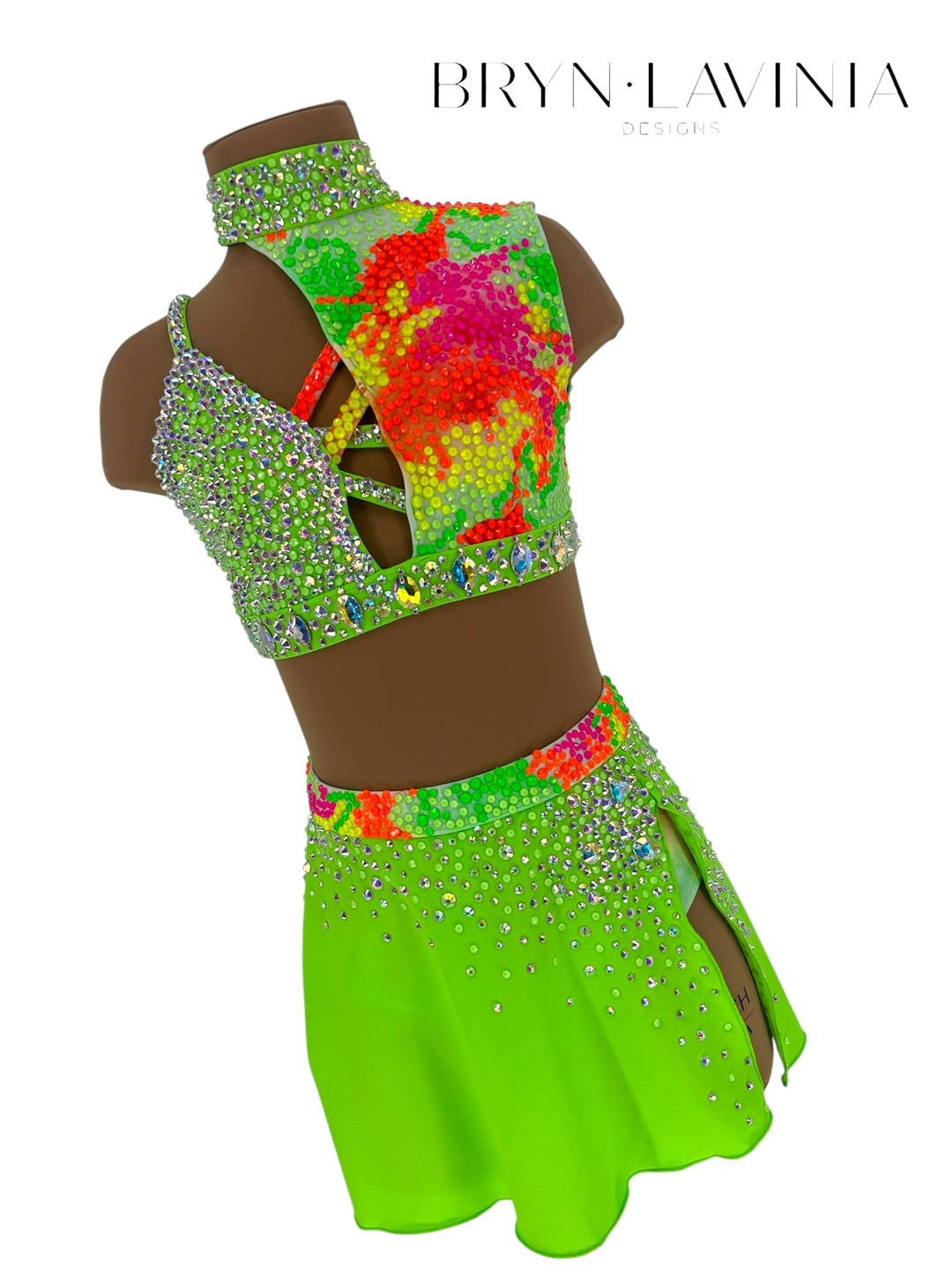 NEW CL Lime Green/Neon Splatter Ready to ship costume