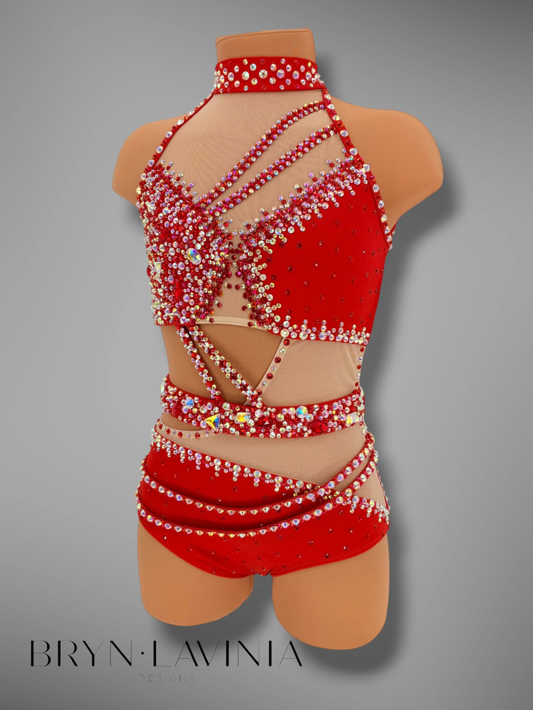 CXL Red/Light Nude Mesh ready to ship Ella