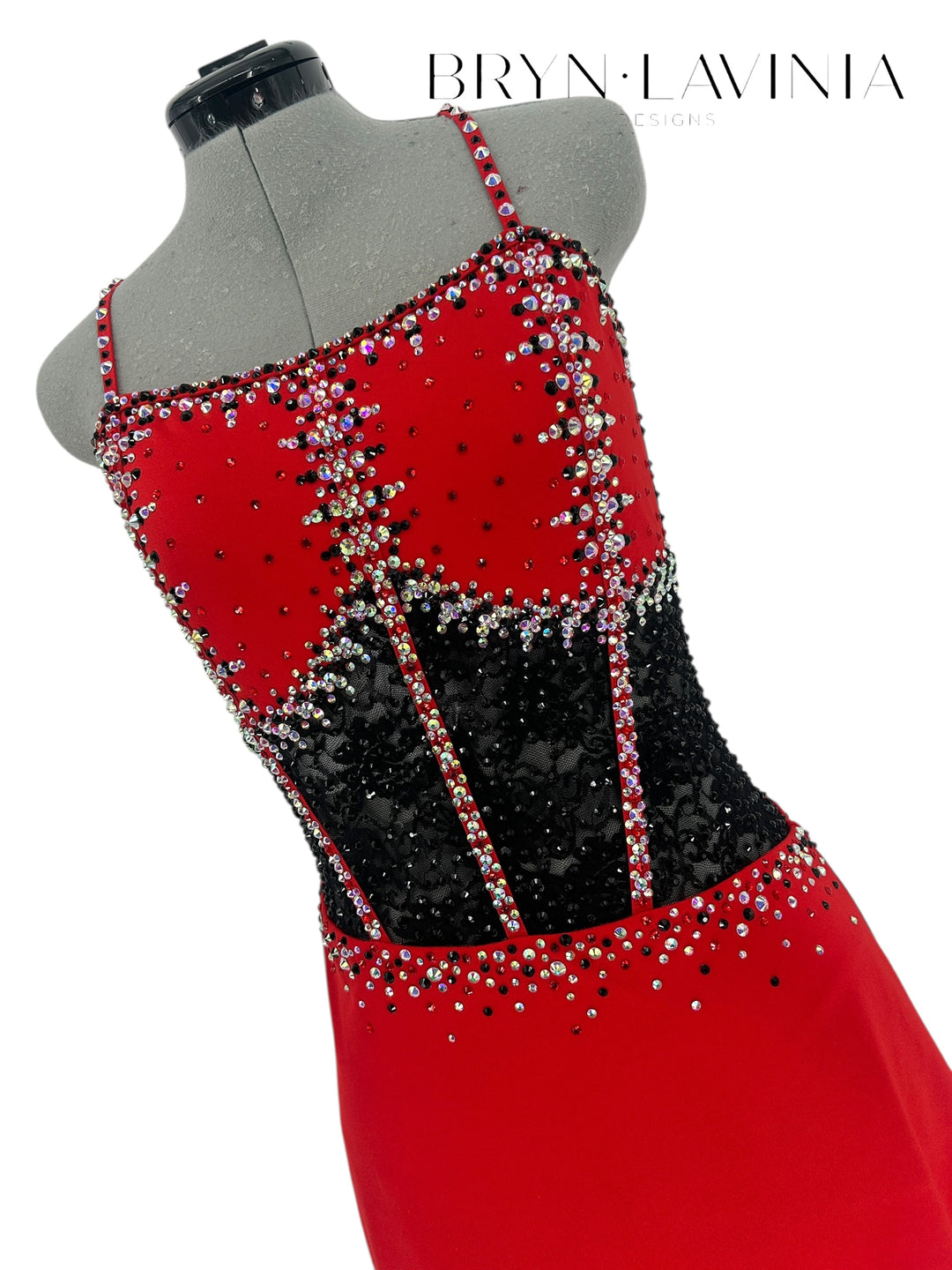 NEW AM Red/Black Lace Ready to Ship Costume