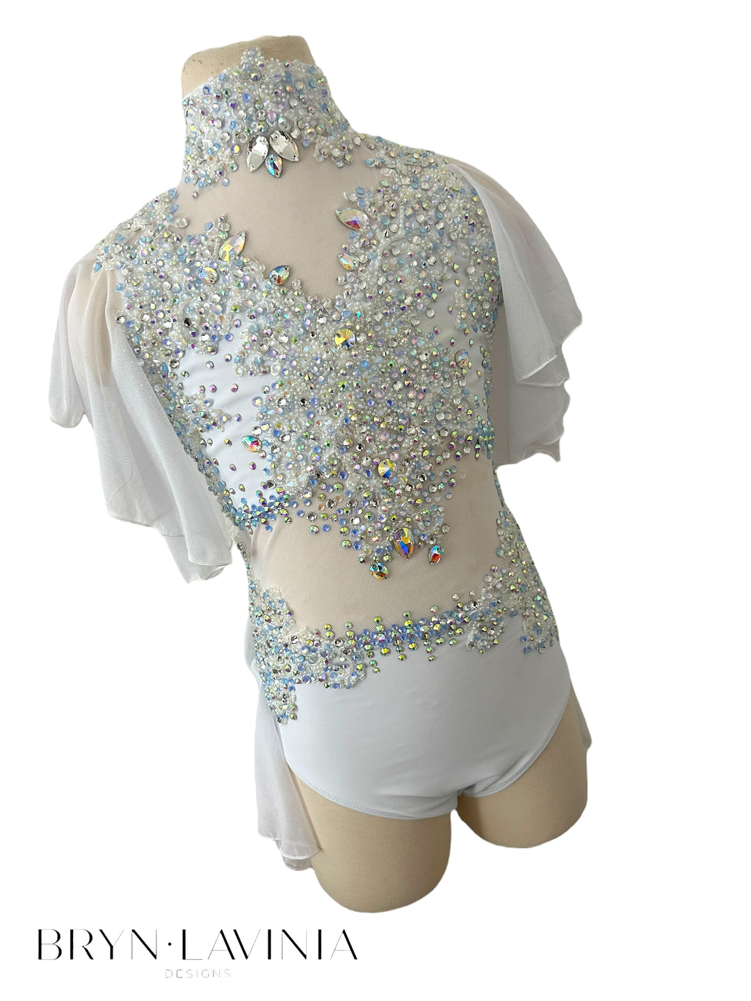 NEW CL White/Light Blue ready to ship costume