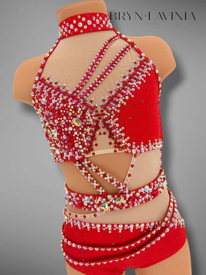 CXL Red/Light Nude Mesh ready to ship Ella