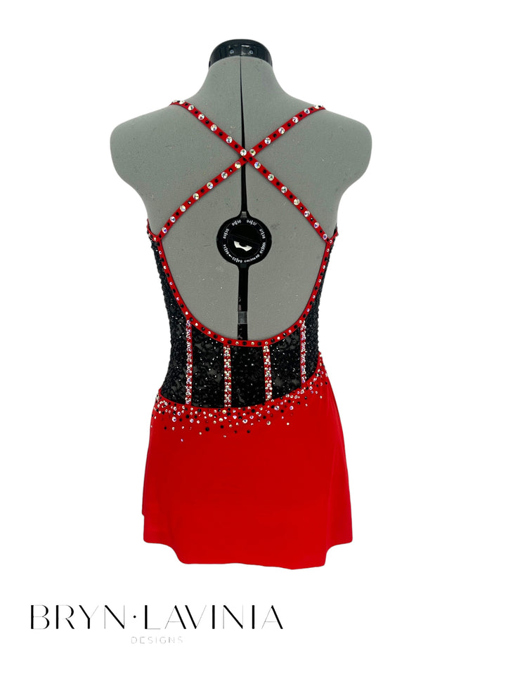 NEW AM Red/Black Lace Ready to Ship Costume