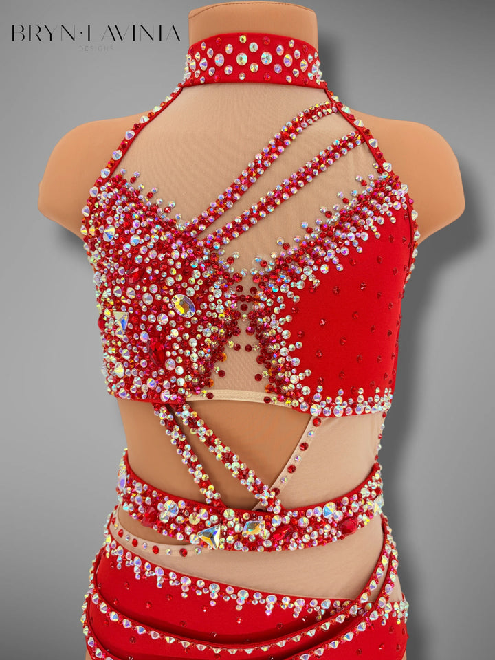 CXL Red/Light Nude Mesh ready to ship Ella