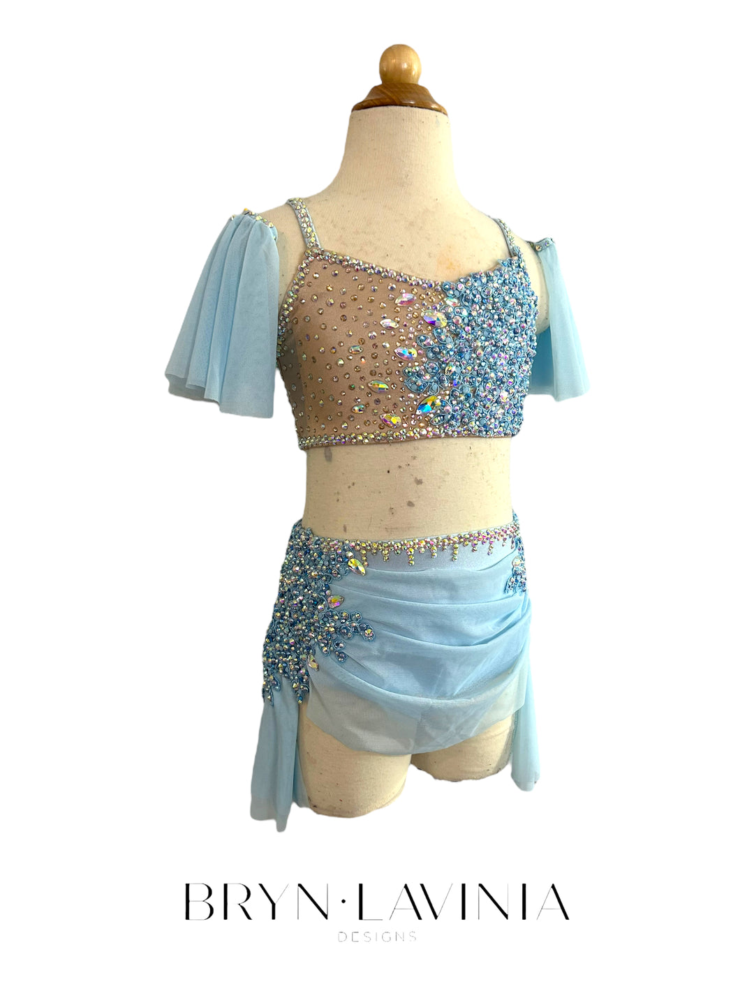 NEW CL light blue/nude ready to ship costume