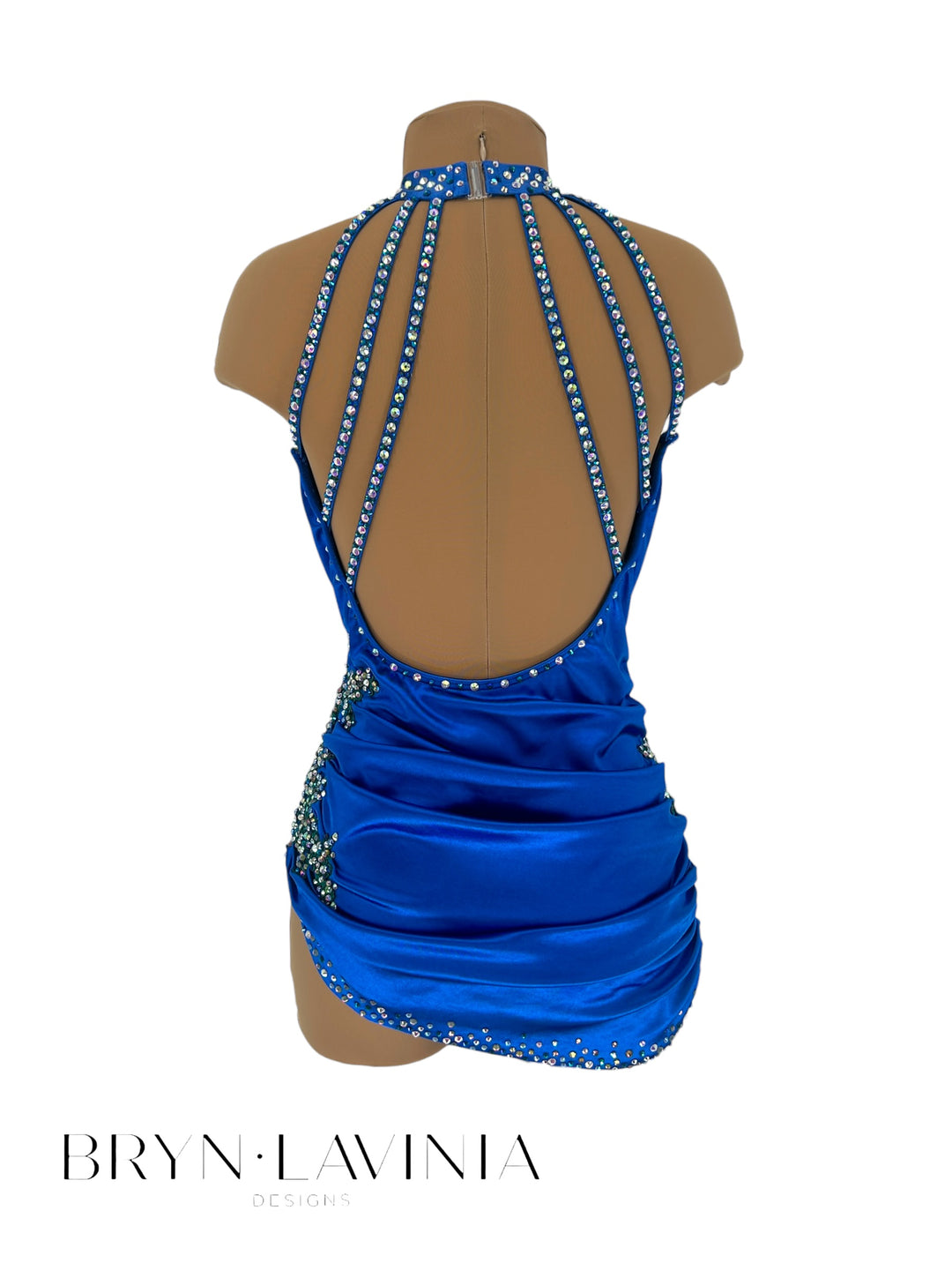 NEW AS Royal Blue Stretch Satin ready to ship costume