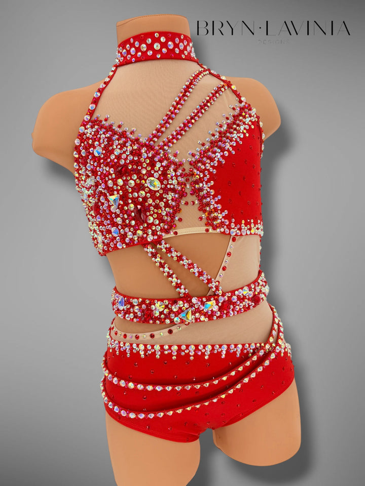 CXL Red/Light Nude Mesh ready to ship Ella