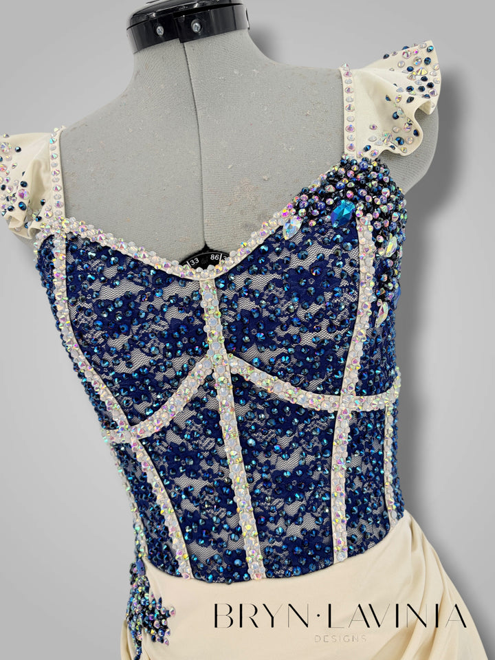AXS Ivory/Navy Ready to Ship Mara