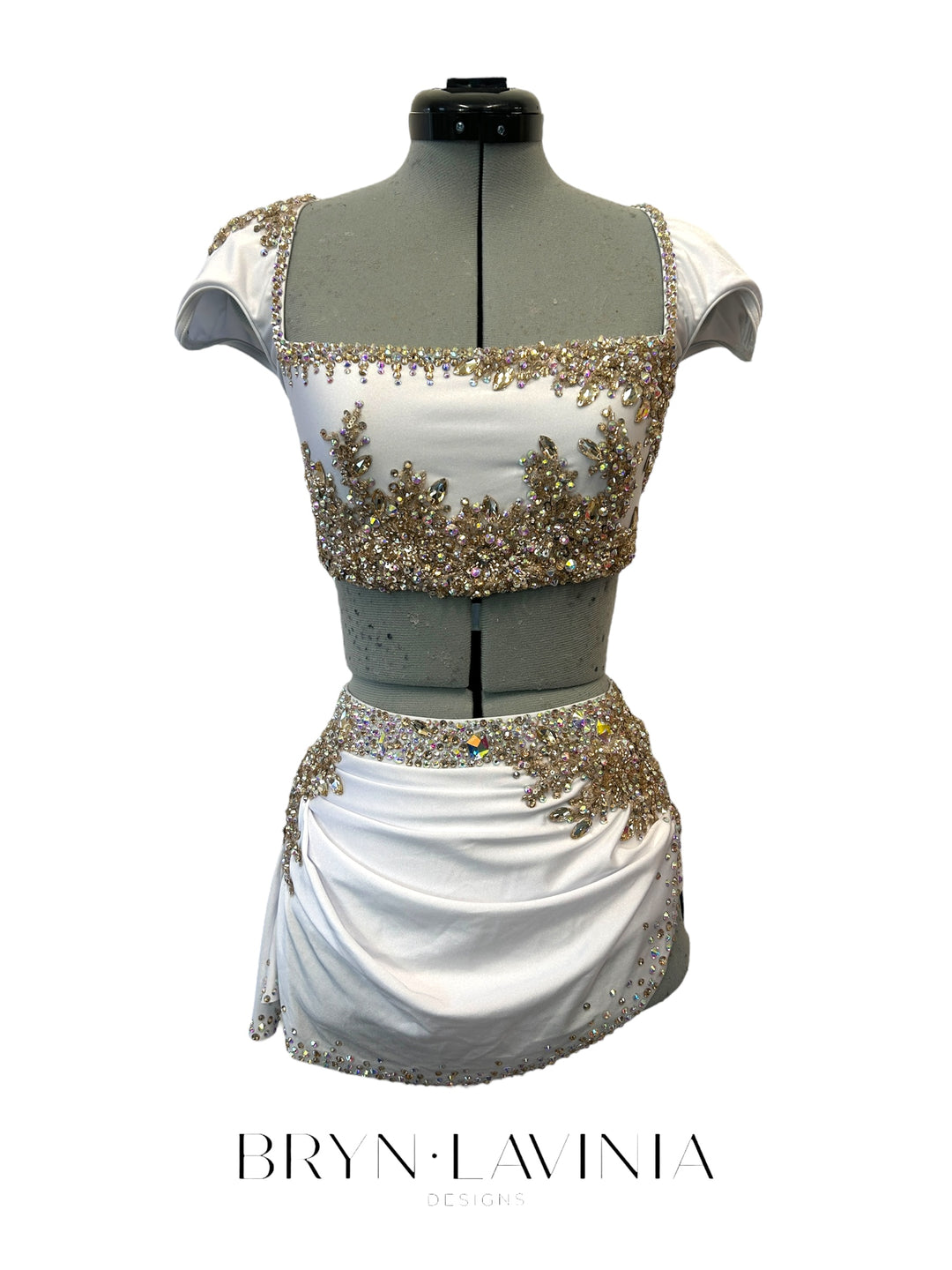 NEW AS White/Gold ready to ship costume