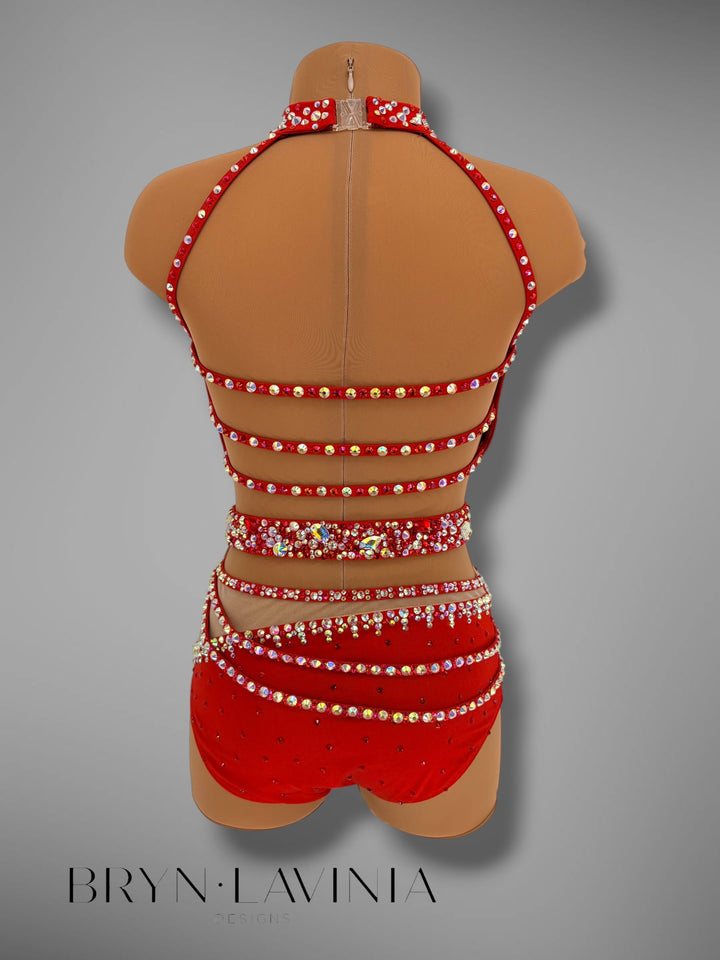 CXL Red/Light Nude Mesh ready to ship Ella