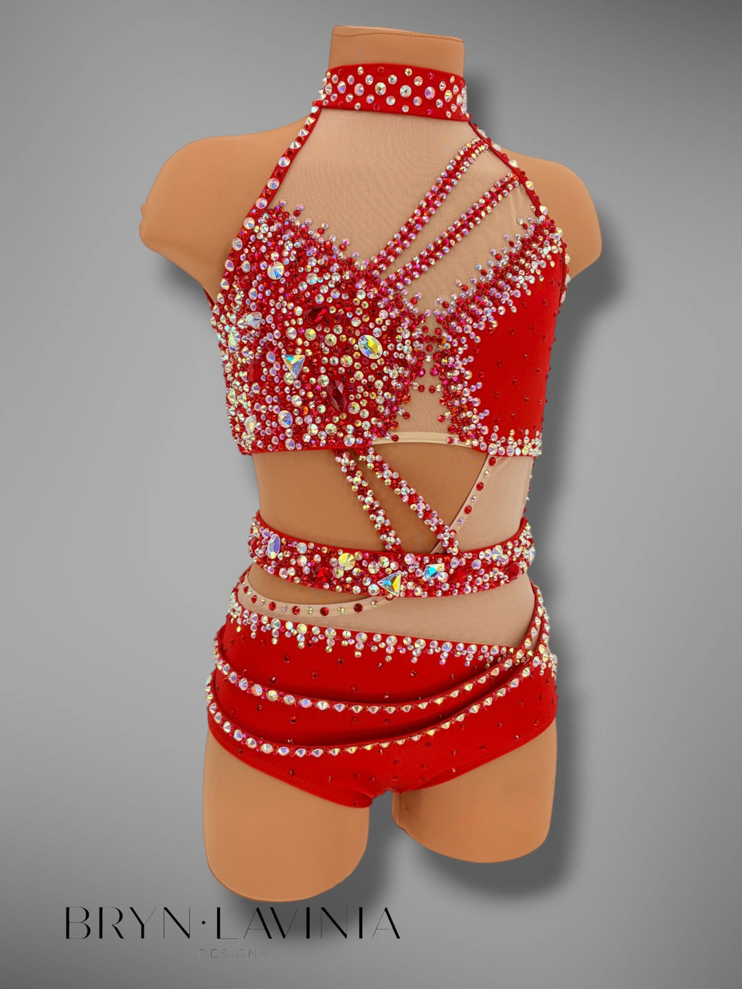 CXL Red/Light Nude Mesh ready to ship Ella