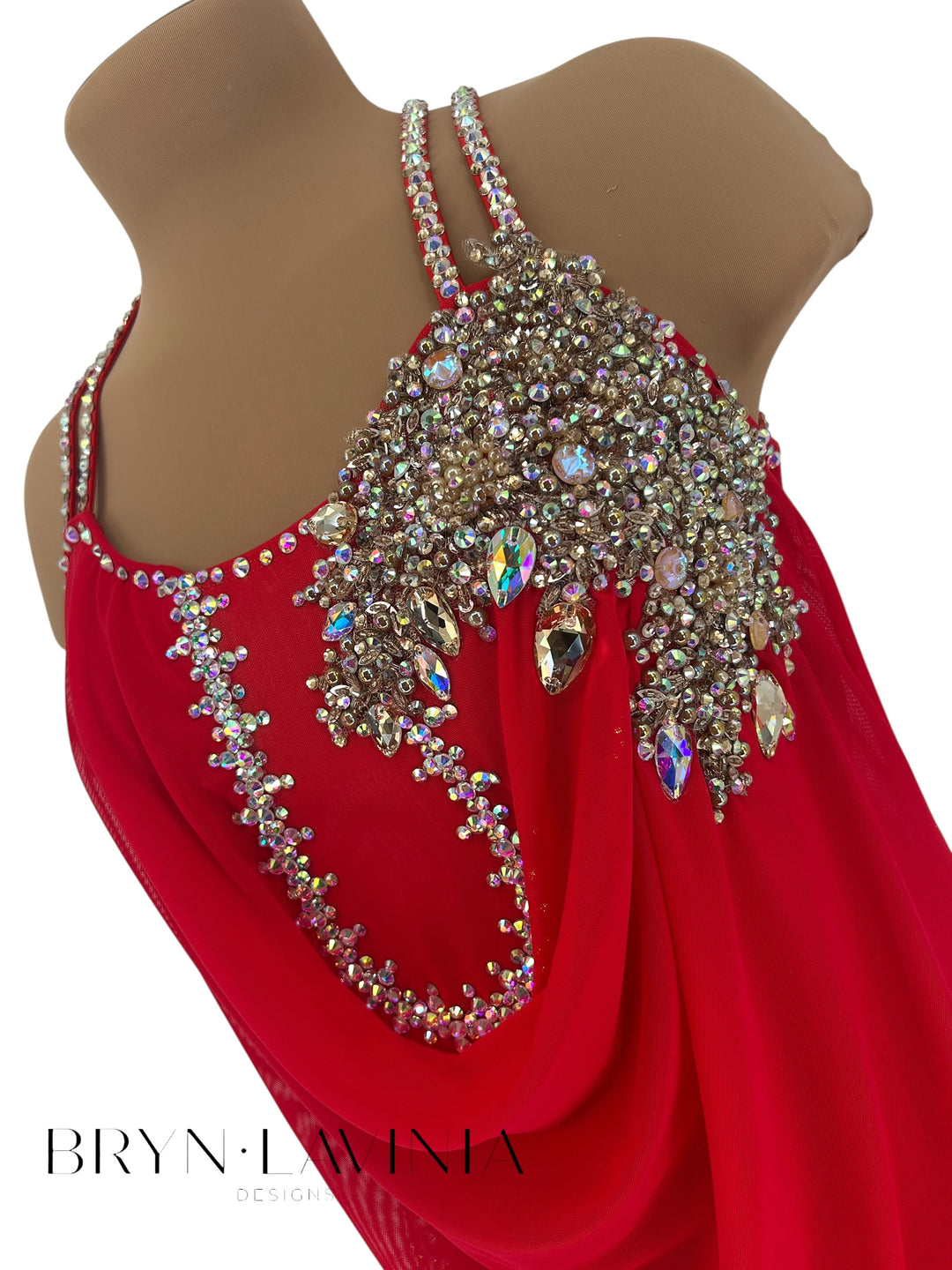 NEW AS Red/Champagne ready to ship costume