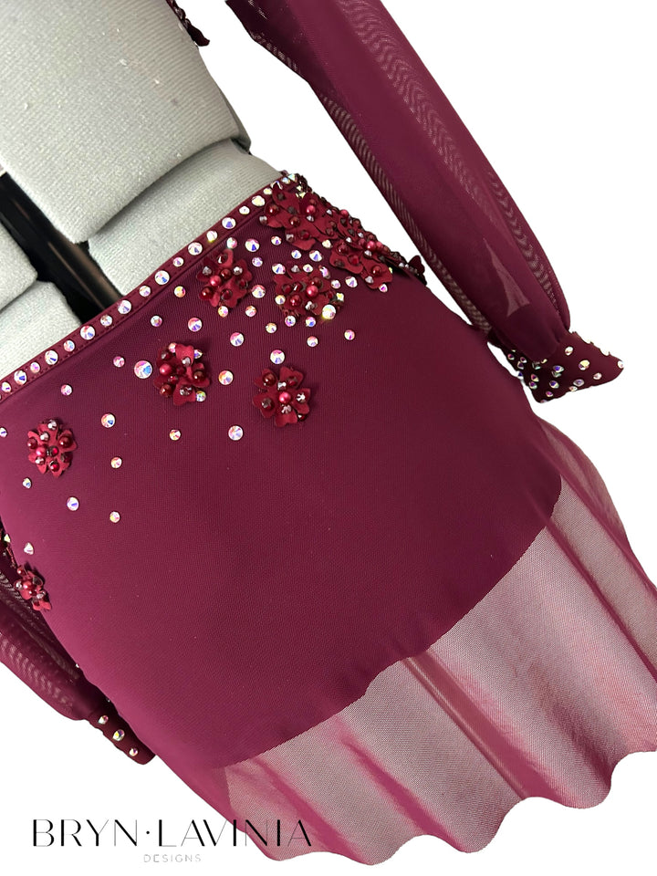 NEW AS Burgundy ready to ship costume