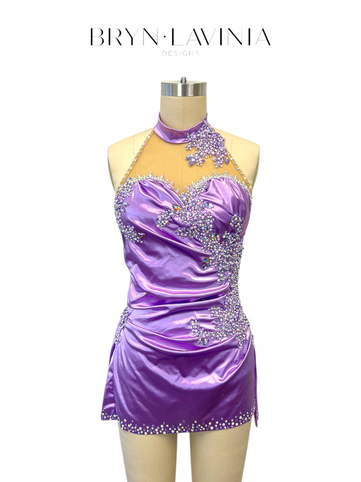 NEW AXS Orchid Stretch Satin ready to ship costume