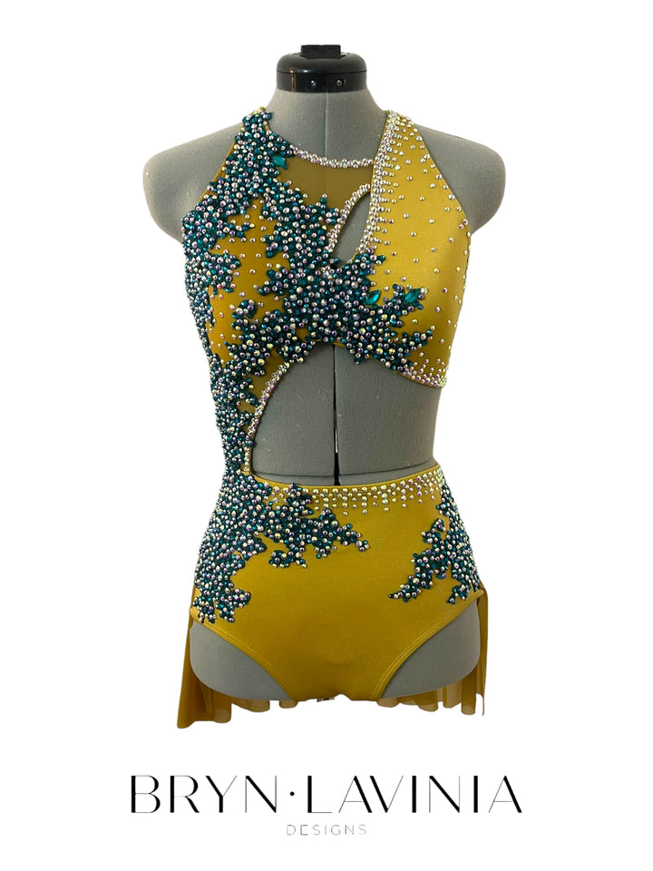 NEW AS Gold/Teal ready to ship costume