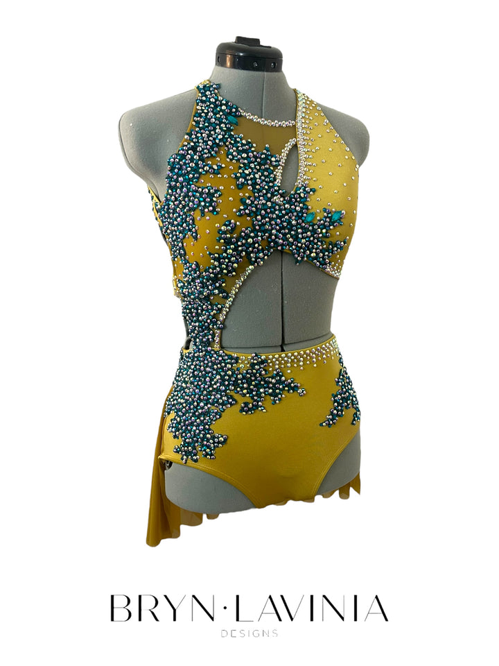 NEW AS Gold/Teal ready to ship costume