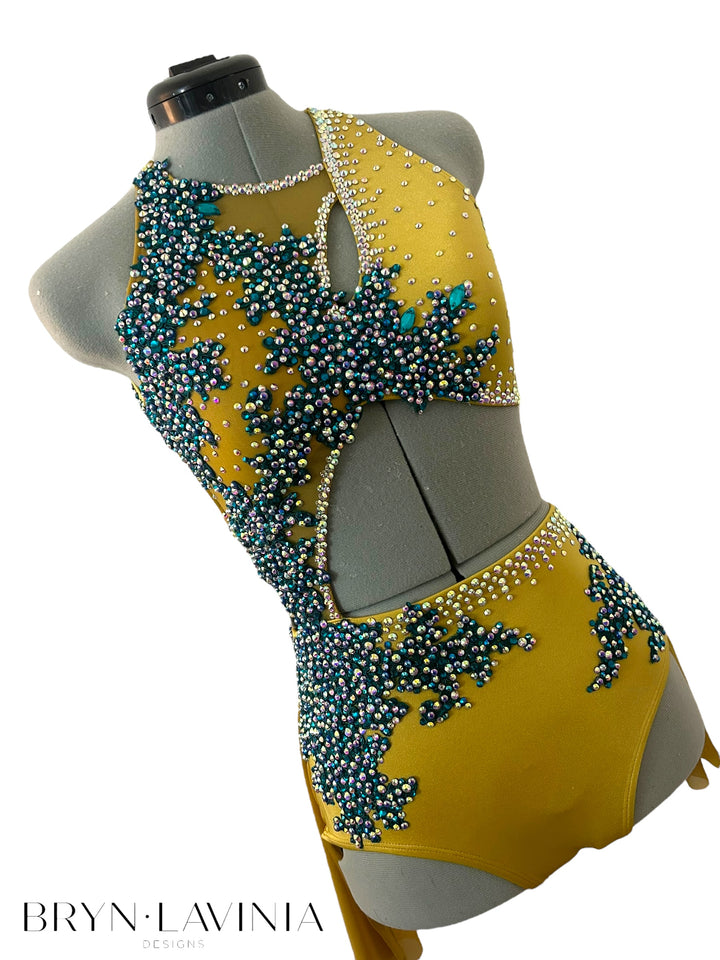 NEW AS Gold/Teal ready to ship costume