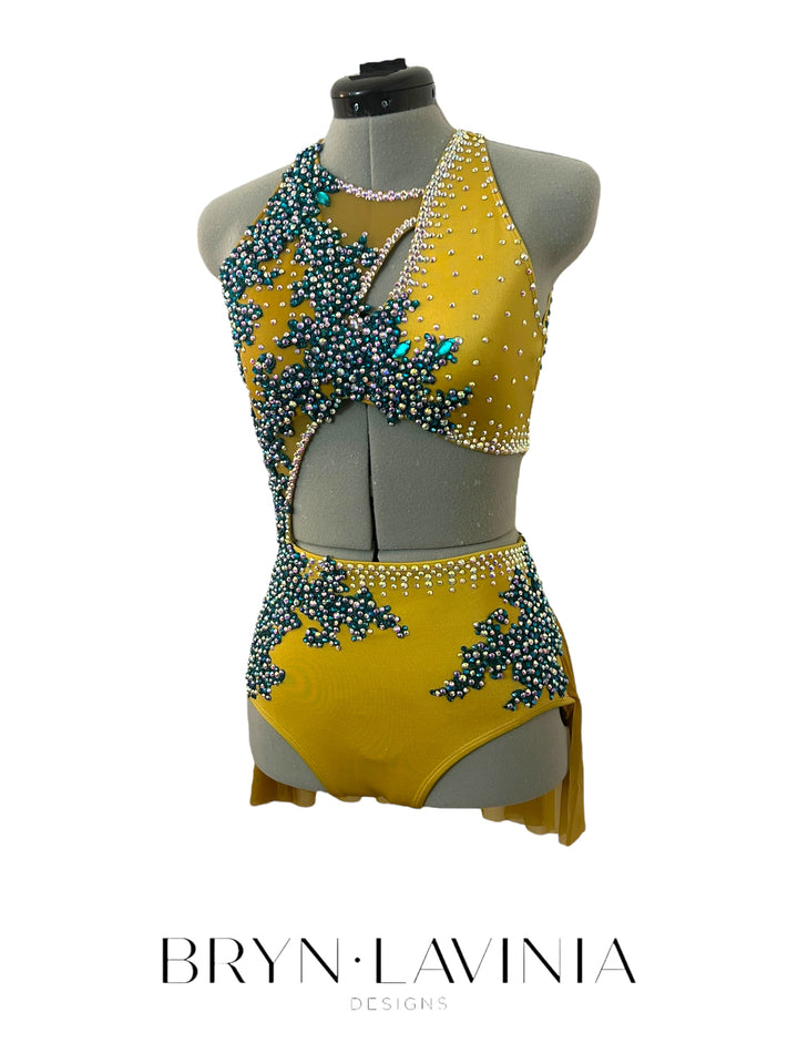 NEW AS Gold/Teal ready to ship costume