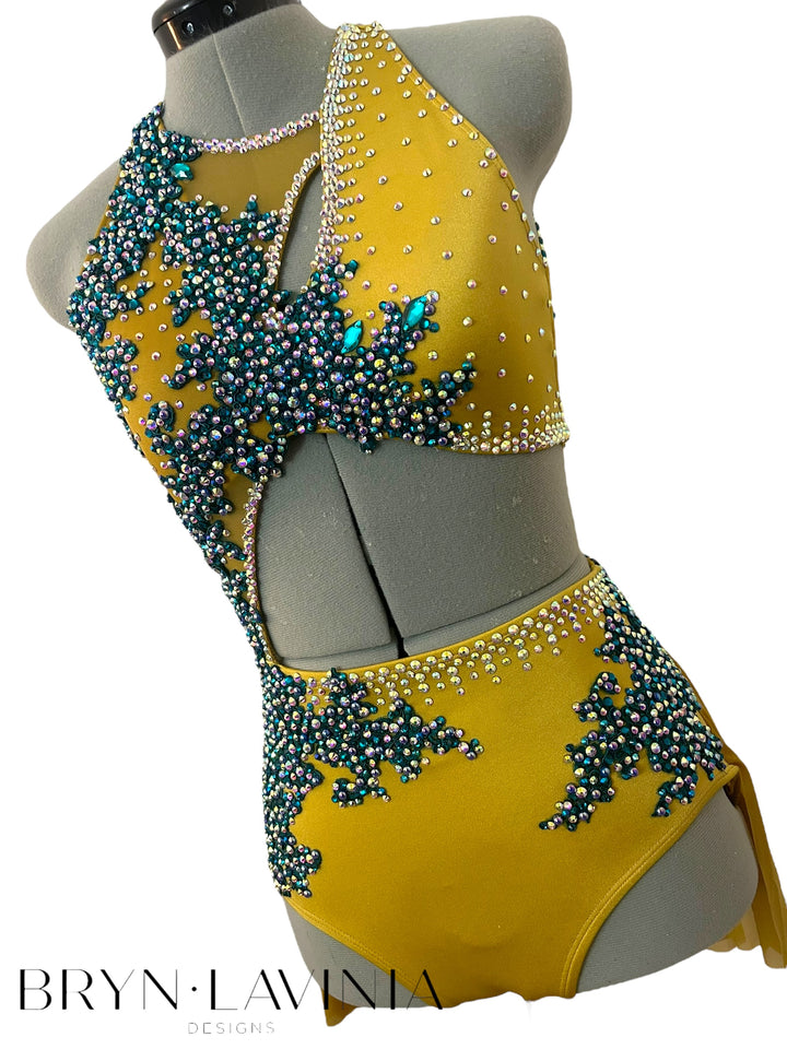 NEW AS Gold/Teal ready to ship costume