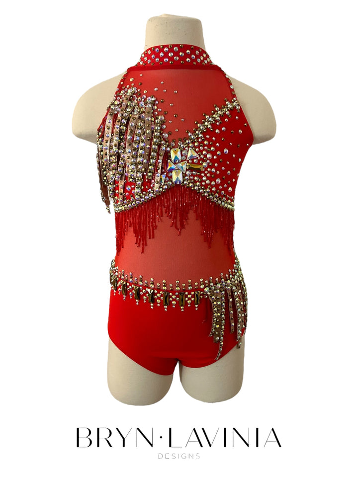 NEW Child Medium Red/Bronze ready to ship costume