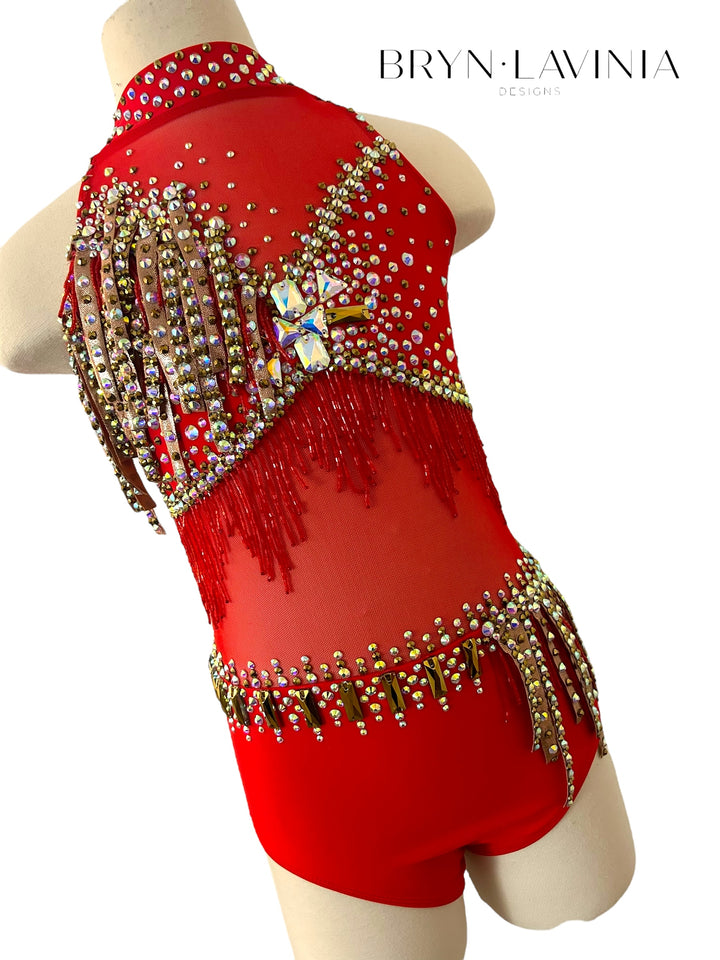 NEW Child Medium Red/Bronze ready to ship costume