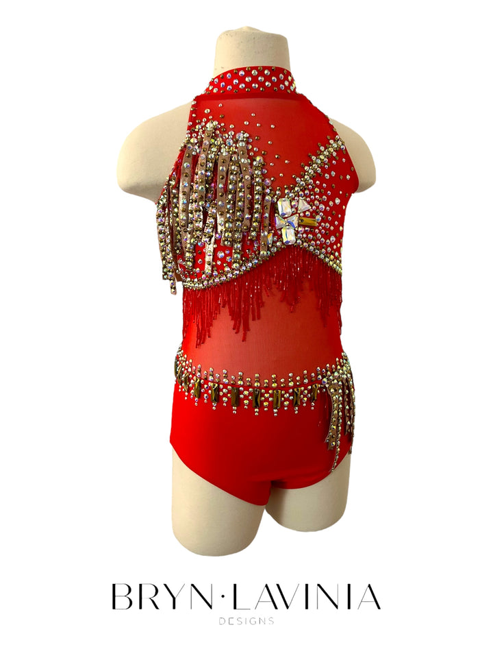 NEW Child Medium Red/Bronze ready to ship costume