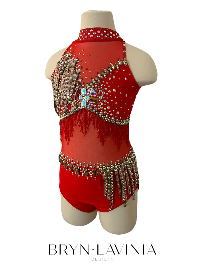 NEW Child Medium Red/Bronze ready to ship costume