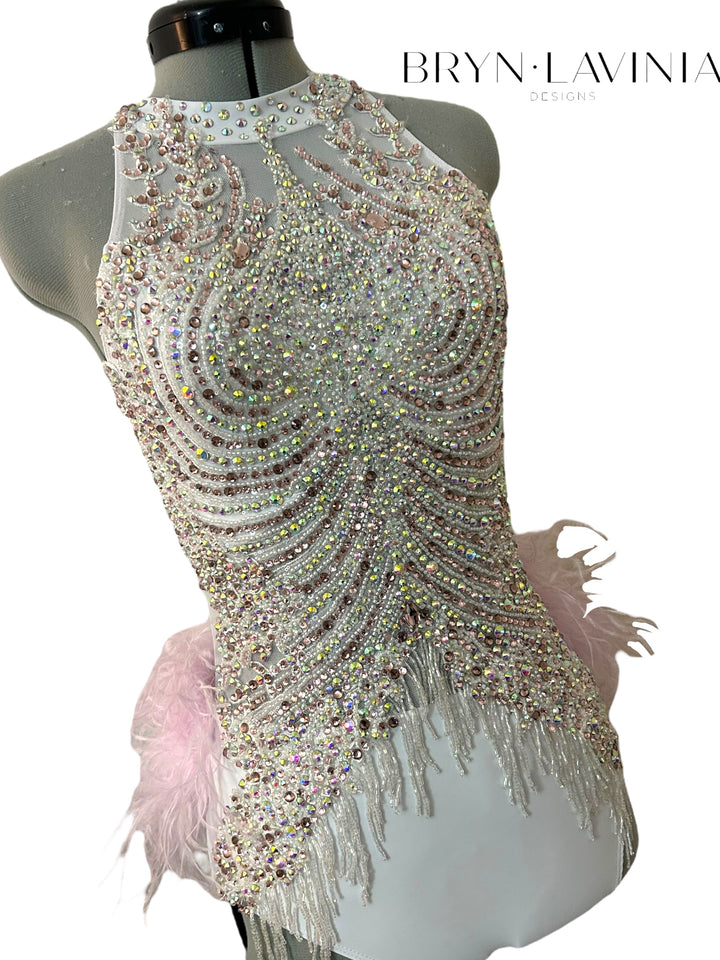 NEW AXS White/Light Pink ready to ship costume