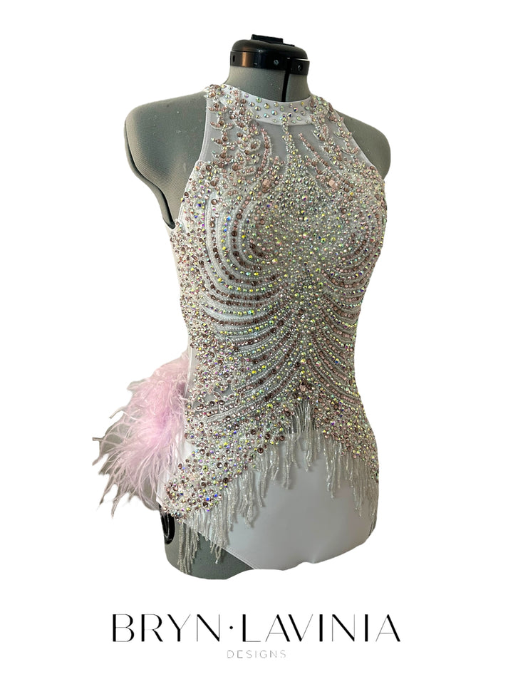 NEW AXS White/Light Pink ready to ship costume