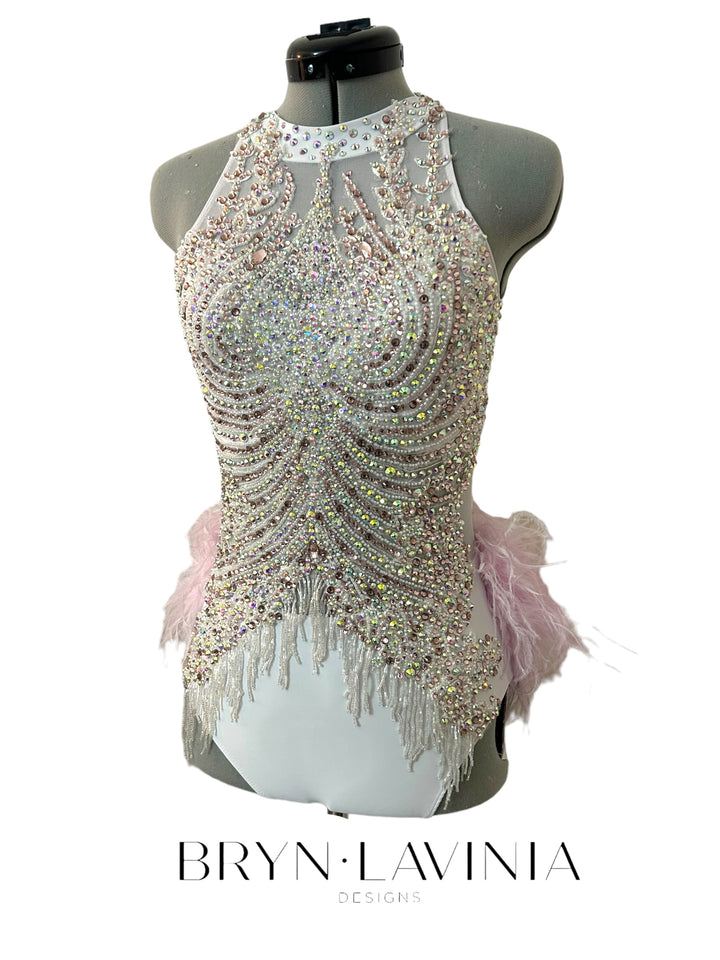 NEW AXS White/Light Pink ready to ship costume